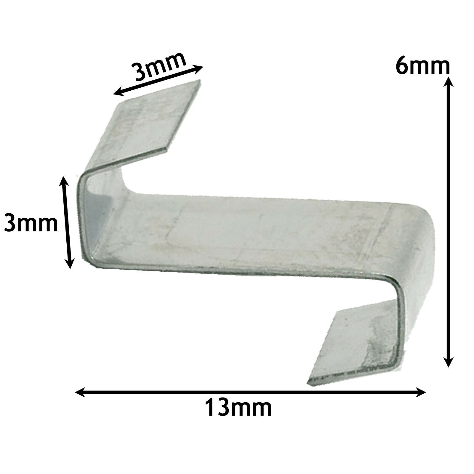 Greenhouse W + Z Clips Spring Wire Glazing Fixing Clamp Overlap Clip Pack of 500