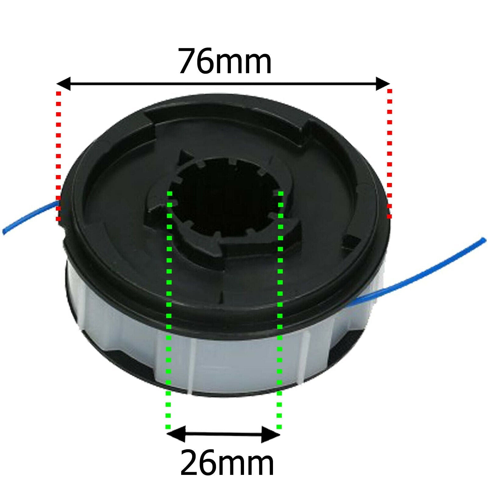 9m Twin Line & Spool for PARKSIDE ERT550 PRT550/3 Strimmer Trimmer