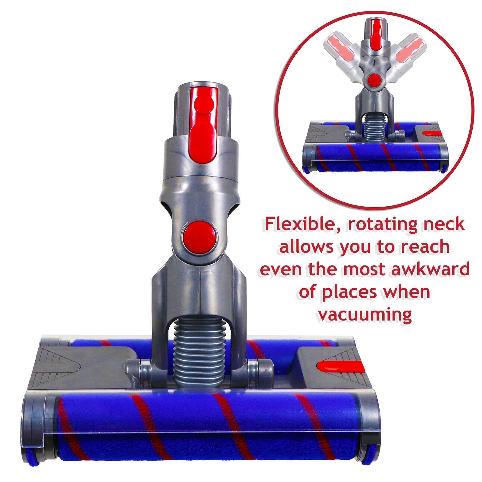 Double Roller Floor Tool for DYSON V11 V15 SV14 SV22 Vacuum Cleaner