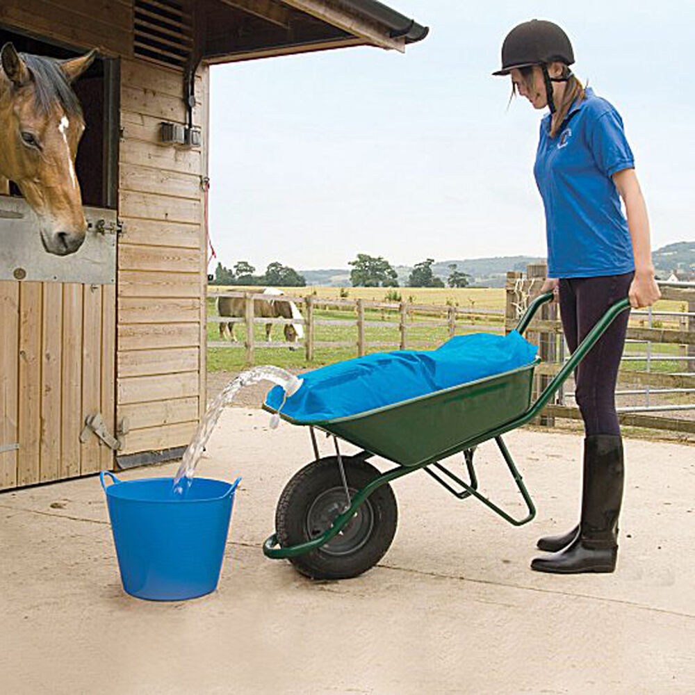 Equestrian Horse Cattle Water Container Wheelbarrow Bag H20 Carrier Pourer 50L
