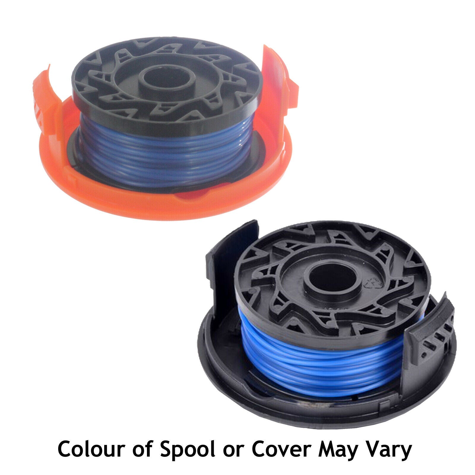 Spool Line and Cover for Black and Decker GL301 GL340 GL430 GL550 GL570 Strimmer Trimmer (Pack of 2, 10m x 1.5mm)