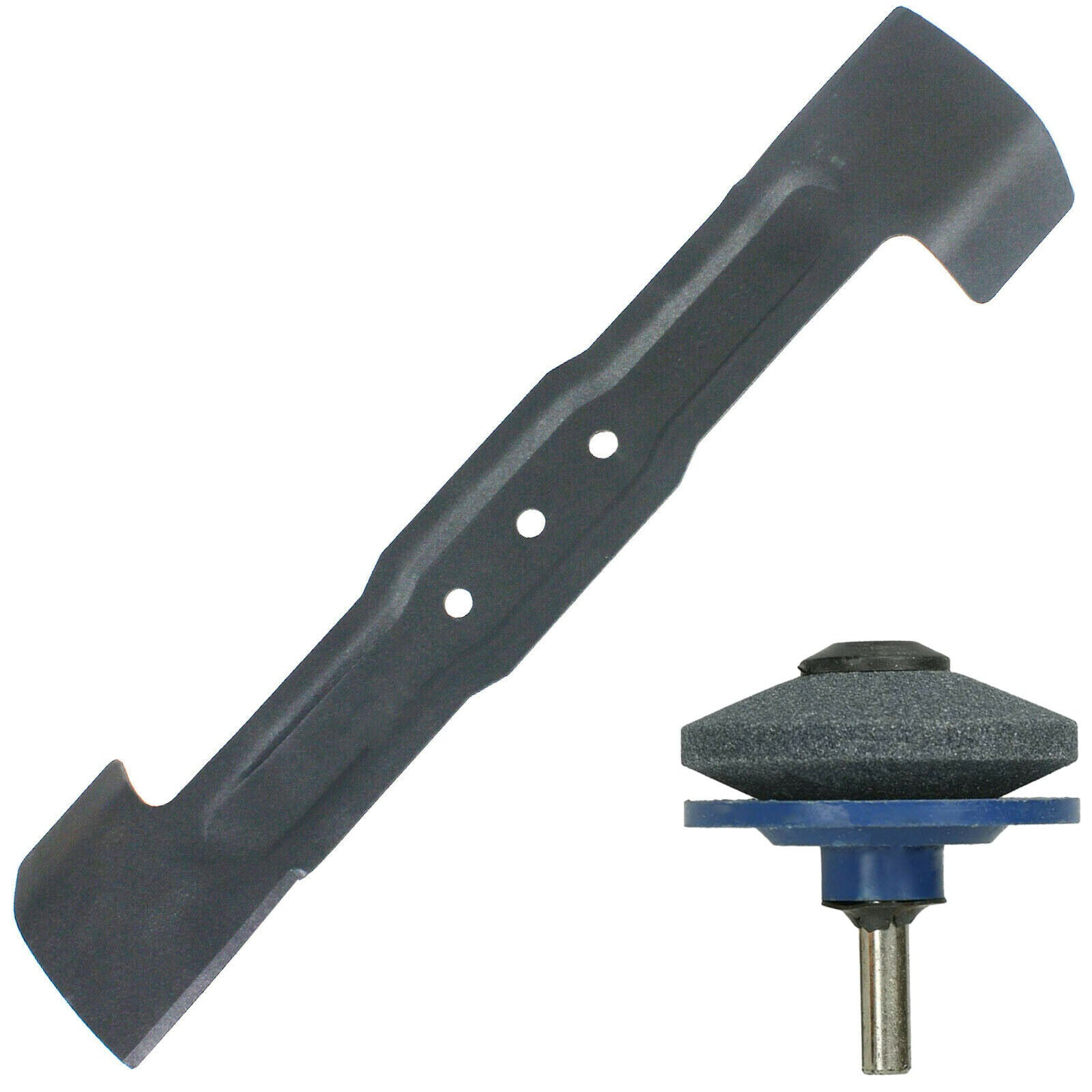 Rotary Blade for BOSCH ROTAK 36 37 Lawnmower 37cm + Drill Sharpener Attachment
