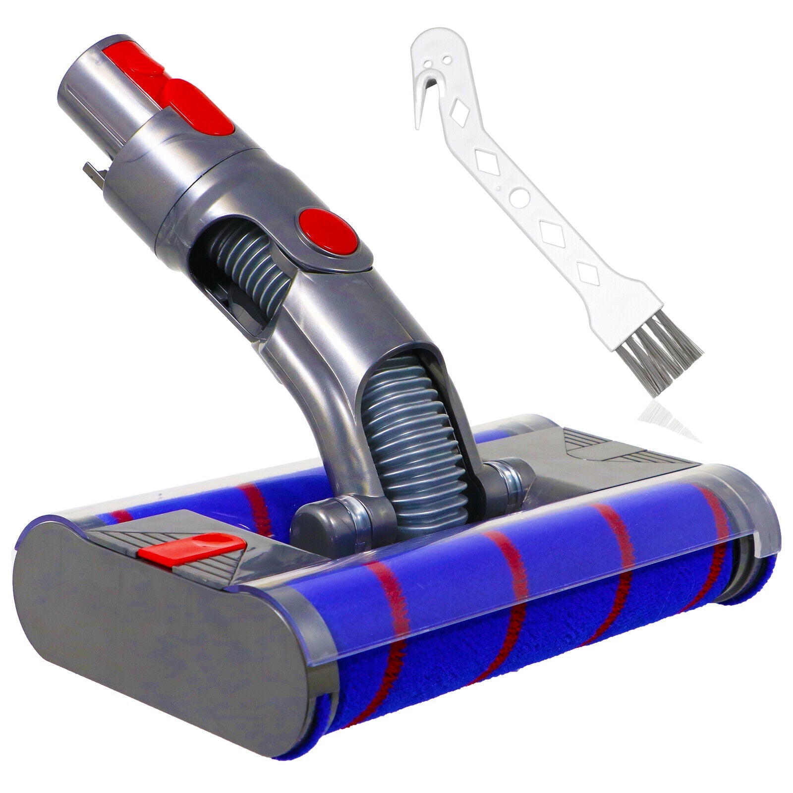 Double Roller Floor Tool + Cleaning Brush for DYSON V11 V15 SV14 SV22 Vacuum Cleaner