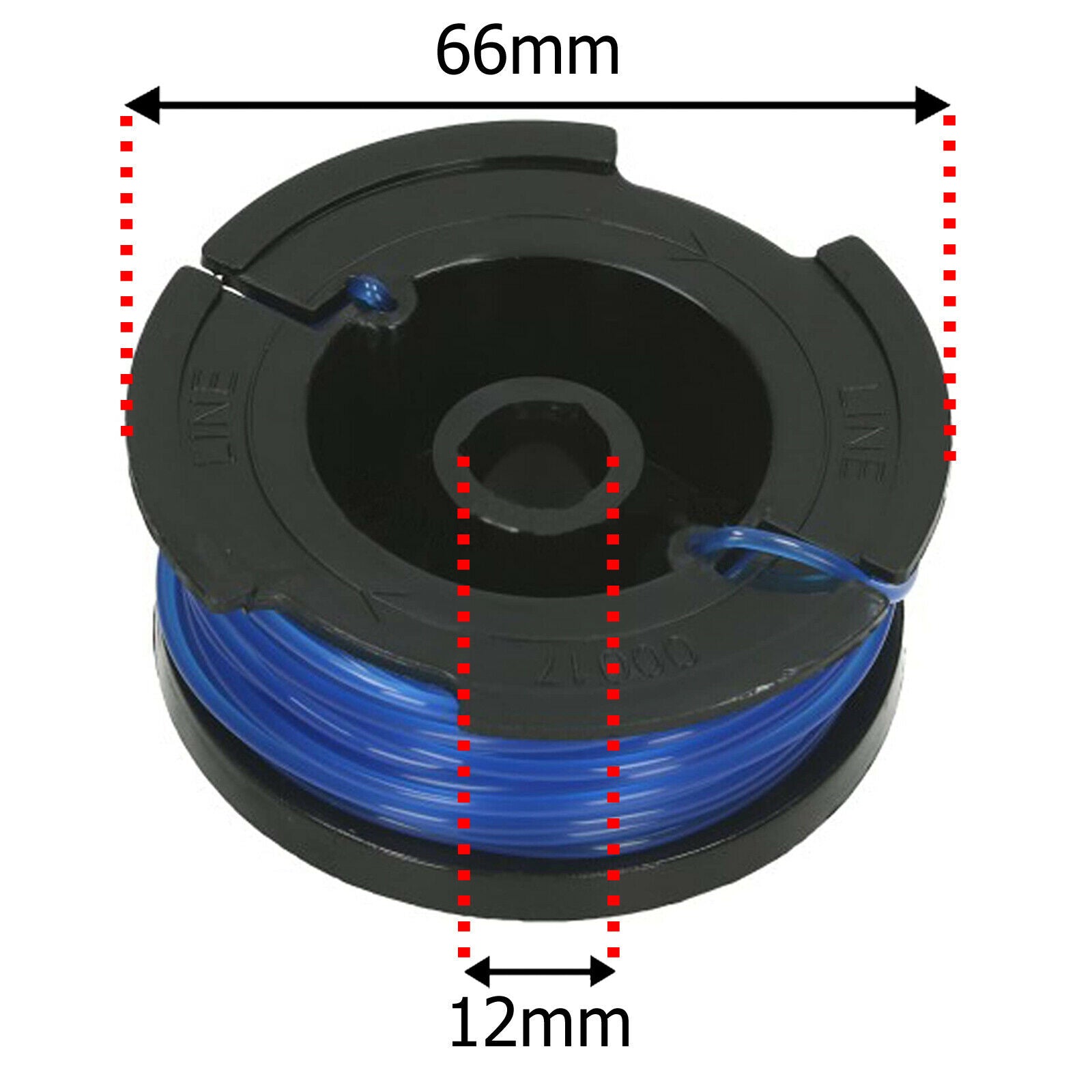 Spool Line and Cover for Black and Decker GL301 GL340 GL430 GL550 GL570 Strimmer Trimmer (Pack of 2, 10m x 1.5mm)