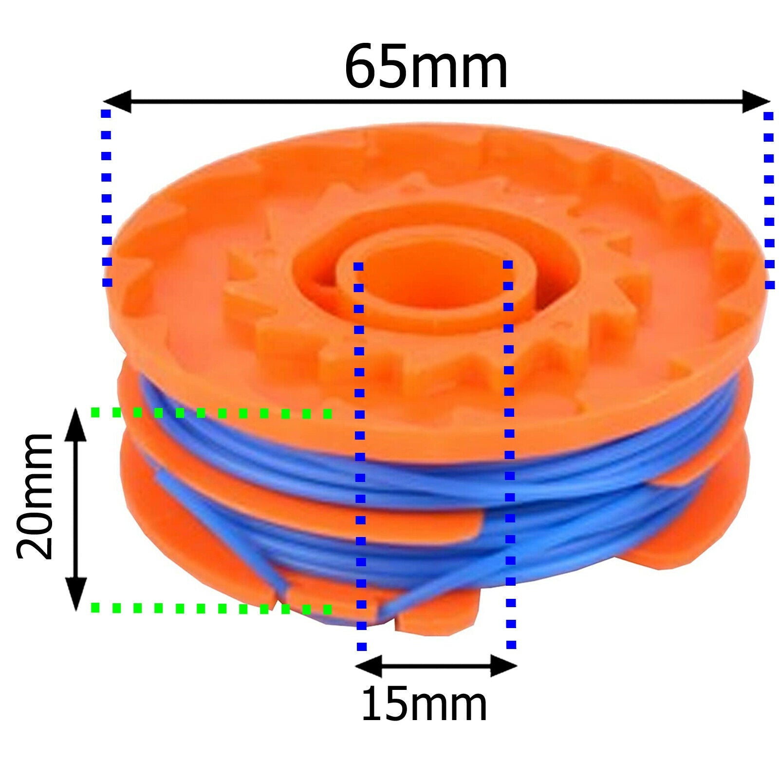 Spool Line & Cover for QUALCAST GGT4502 GGT450A1 GGT600A1 Strimmer Trimmer