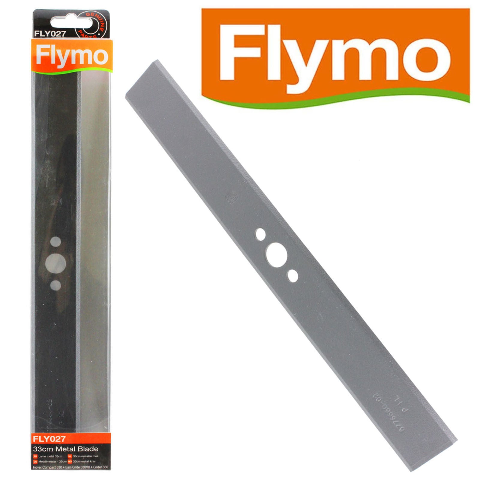 FLYMO Lawnmower Blade 33cm Easi Glide 330VX FLY027 Genuine Metal Cutter
