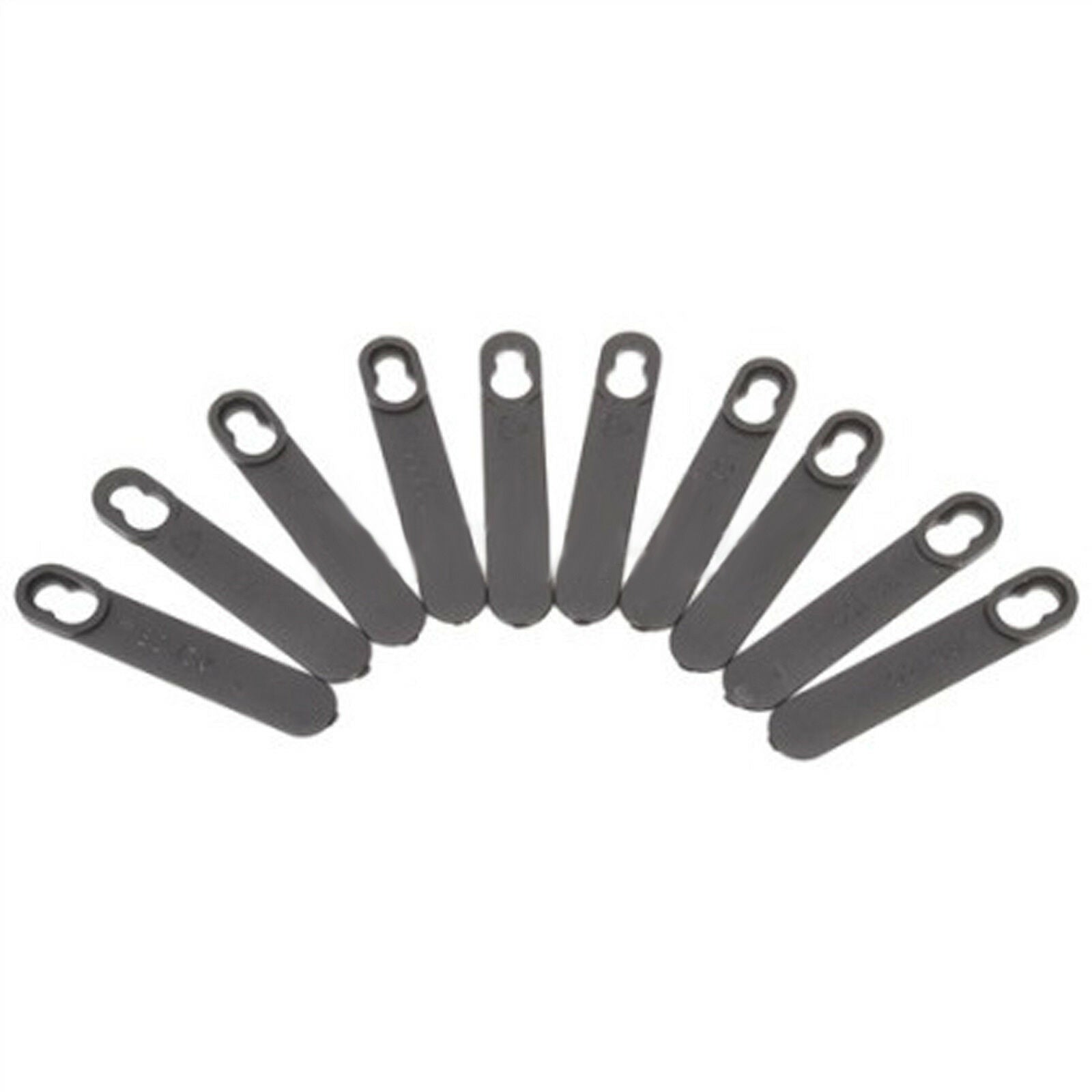 10 Clip on Plastic Blades for BLACK & DECKER GR120 GR120C GX295 GX295C Lawnmower