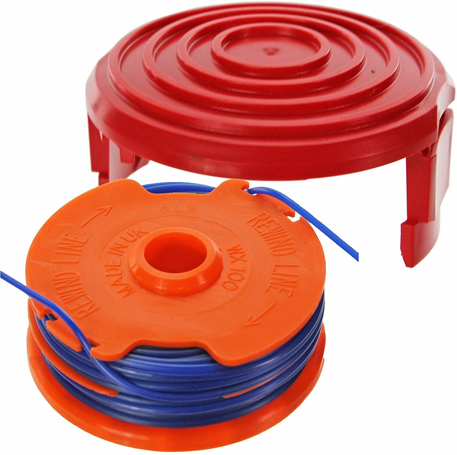 Dual Strimmer Line Spool Head Base Cover Cap for QUALCAST GT25 GGT3503 GGT350A1